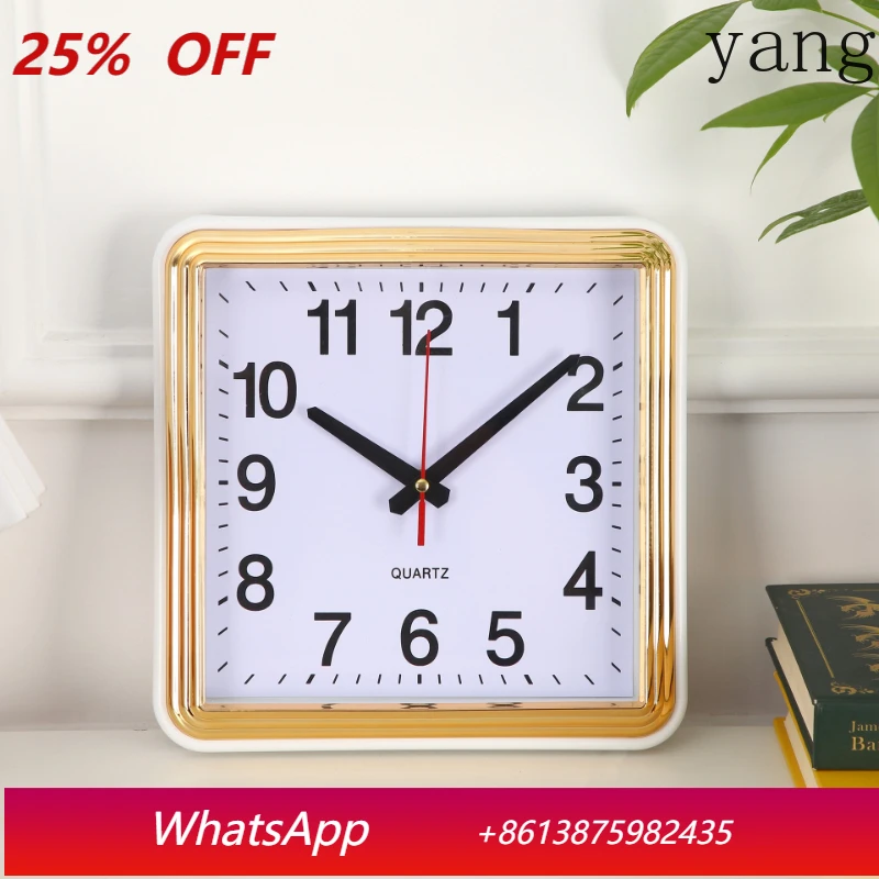 

LH living room wall clock silent bedroom simple creative quartz clock calendar wall watch