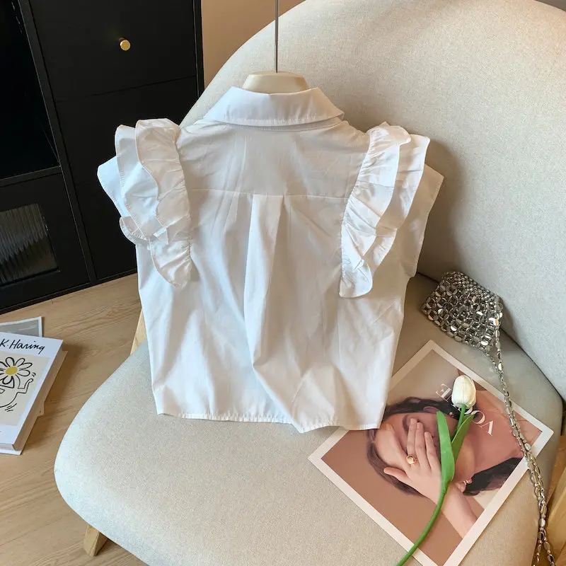Ele Diamond Embellied Puffy Sve irt Women's Summer High Waist ort Sve Top Sweet Sle Chinese Brand