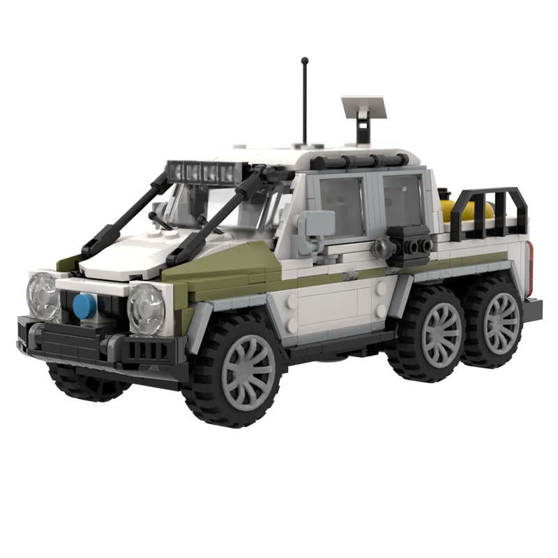 City Car Model MOC Building Bricks Environment Detection Vehicle Modular Technology Children Holiday Gifts Assemble Toys Suit