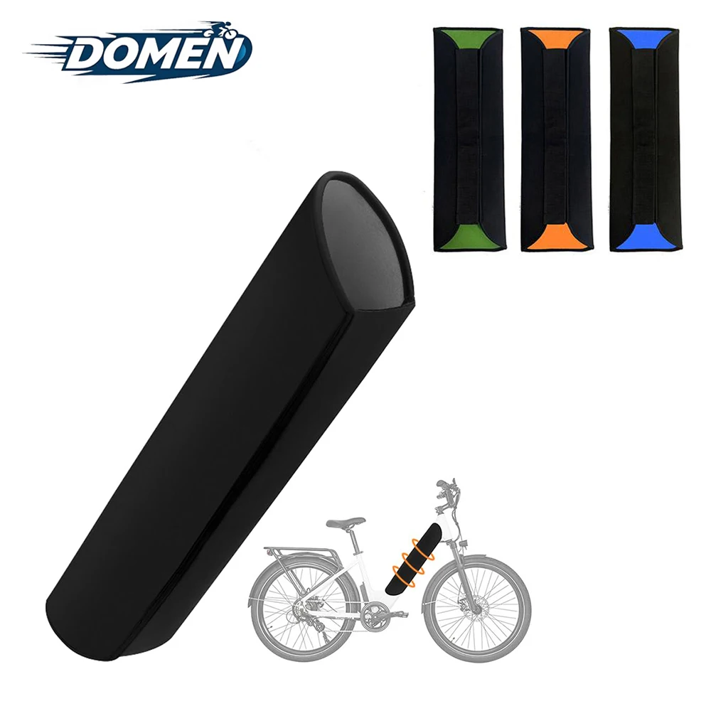 DOMEN E-Bike غطاء بطارية ليثيوم إطار دراجة هوائية مضاد للبرد والغبار غطاء حماية مقاوم للماء ملحقات الدراجة #1