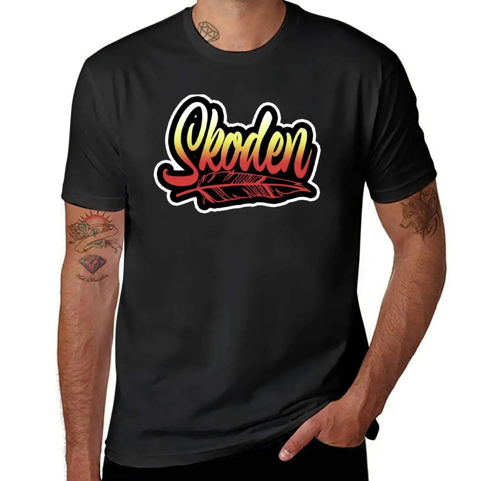 Skoden T-Shirt basketball graphic tees hippie clothes designer t shirt men