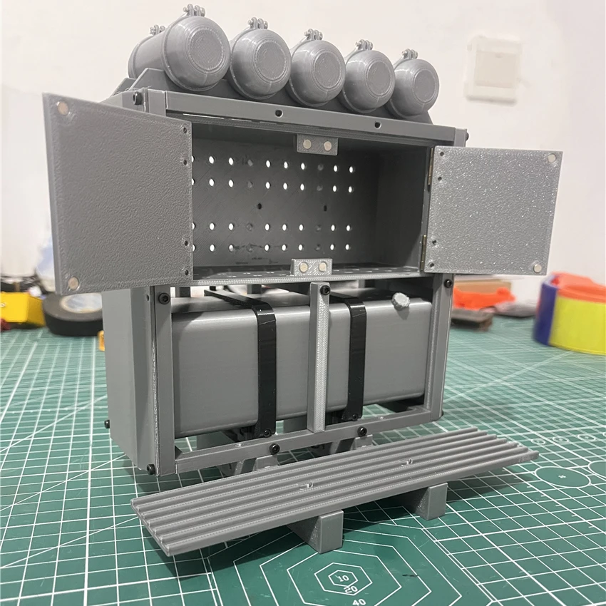 

Стойка для 3D-печатных моделей, имитирующая пластиковую стойку для оборудования, пластиковая усиленная стойка для оборудования для радиоуправляемого самосвала 1/14