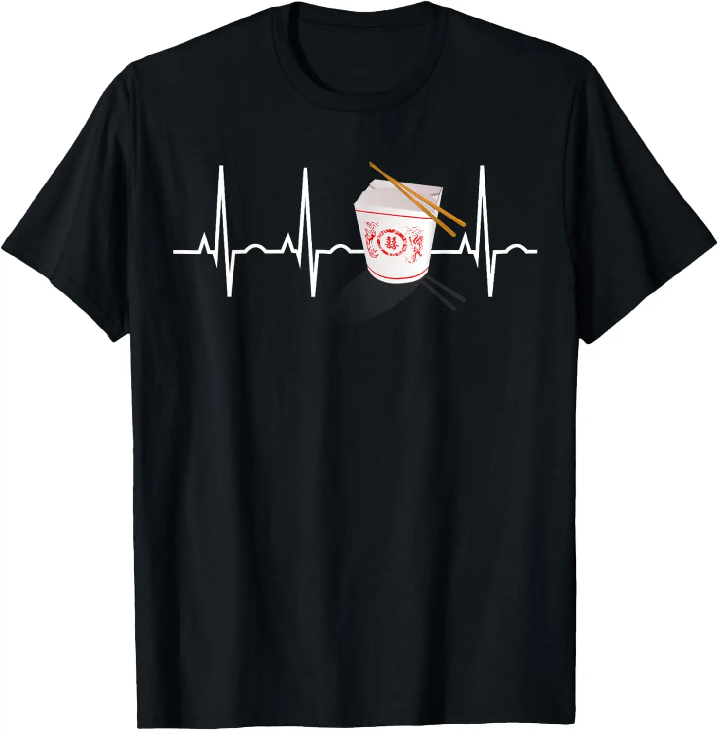 

Chinese Food Shirt - Best Chinese Takeout Heartbeat Tee