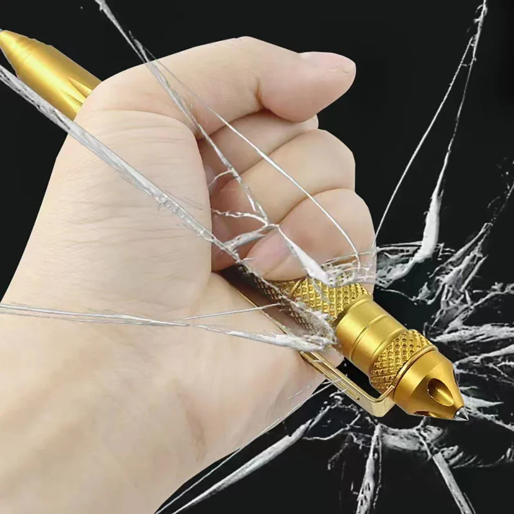 Self Defence Tactical Pen Pocket Aluminum Anti skid Military Pen Tungsten steel head Defense Pen Glass Breaker Survival Kit Pens