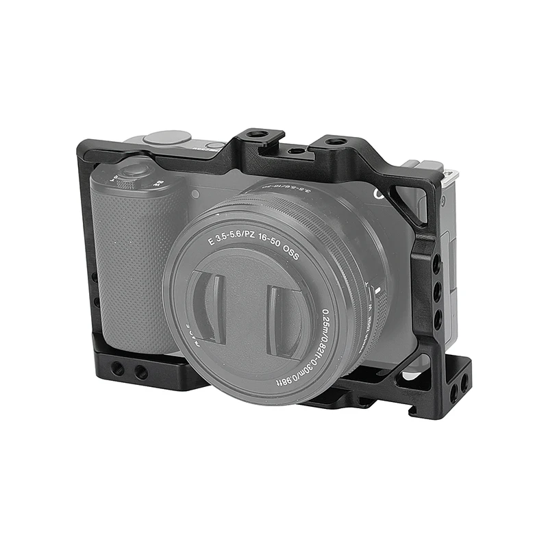 HDRIG Camera Cage Armor Rig Full Frame Form-fitting With Top Shoe Mount  Quick Release Plate Cage Rig Kit   For Sony ZVE10