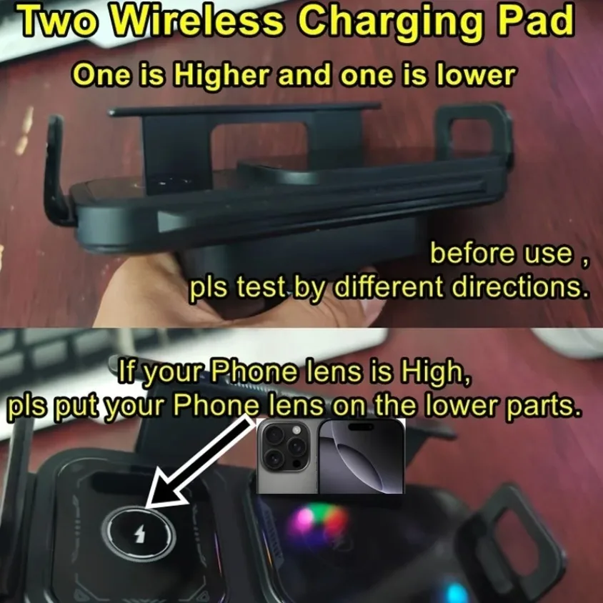 360 °   회전식 15W 범용 차량용 무선 충전기 홀더 삼성 갤럭시 폴드 6 5 4 3 Z 플립 S25 S24 아이폰 16 15용