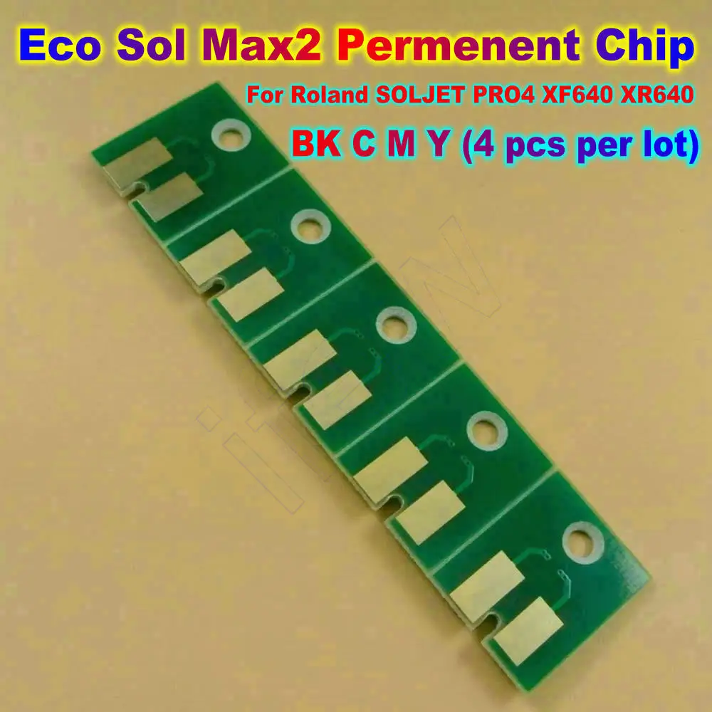 Imagem -04 - Chip de Tinta de Impressora para Roland Eco Sol Max2 Chips de Cartucho Permanente para Soljet Pro4 Xf640 Xr640 Chips de Reinicialização Automática Eco Sol Max 2