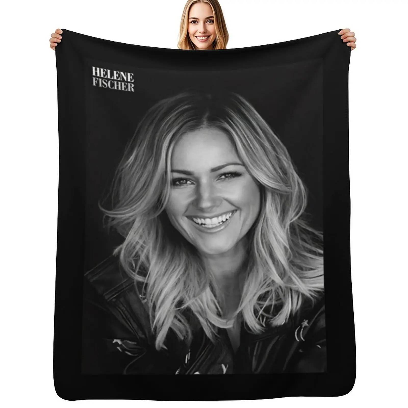 Helene fischer Throw Blanket Lightweight Warm Blanket for Travel Camping