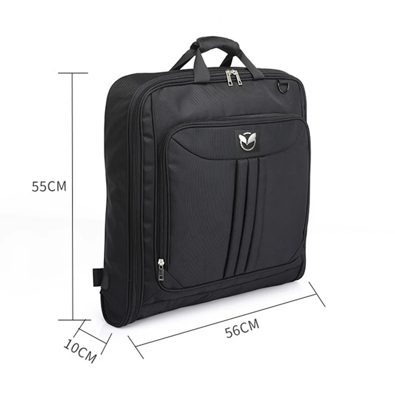 Men Business Travel Bag Foldable Waterproof Oxford Multifunctional Luggage Laptop Handbag Dust-proof Portable Suit Storage Bags