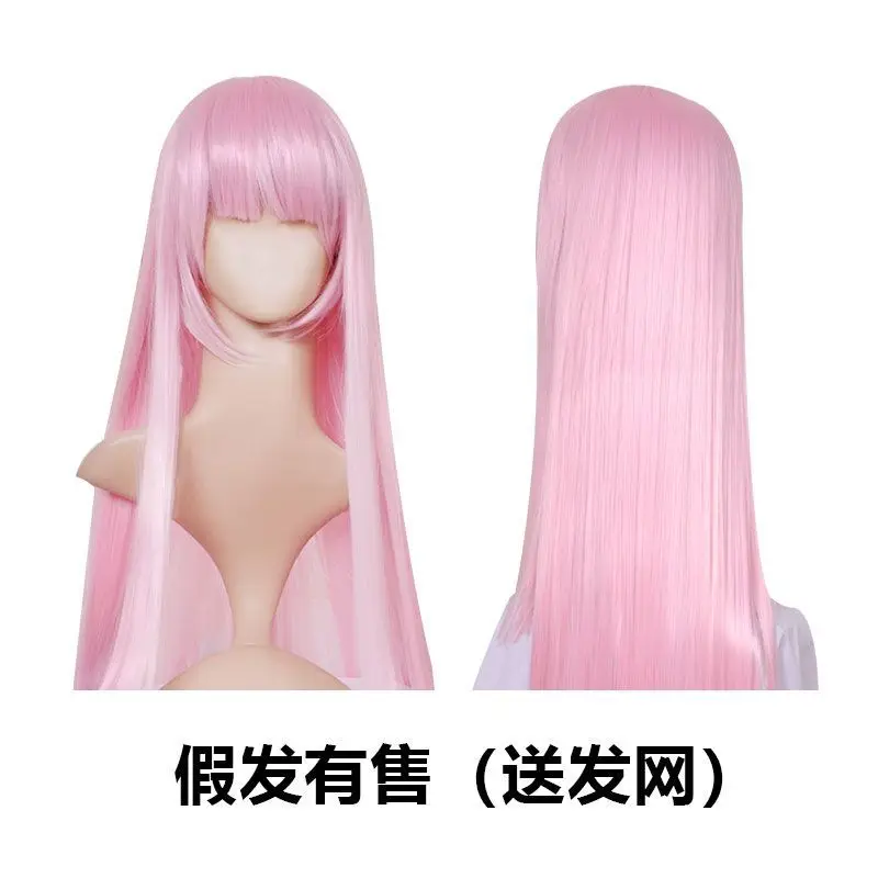 Japan Anime Cosplay Wig 02 Cosplay Synthetic Hair Anime Zero Two Pink Wig Long Synthetic Hair for Women