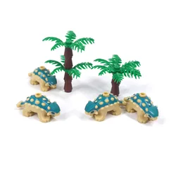 New Animal Dinosaur Ankylosaur Baby MOC Building Blocks Zoo Pet Bricks Toys Horned Sheep Compatible With LEGO