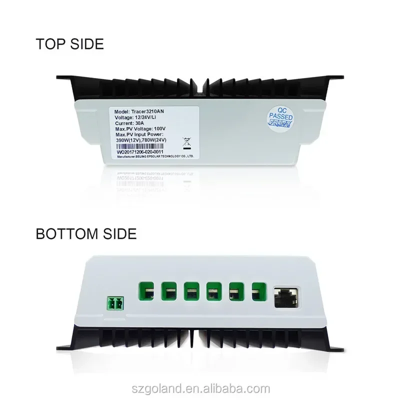 YYHC Solar Charge Controller 30A Upgrade Version with LCD Display 12V/24V Auto Work