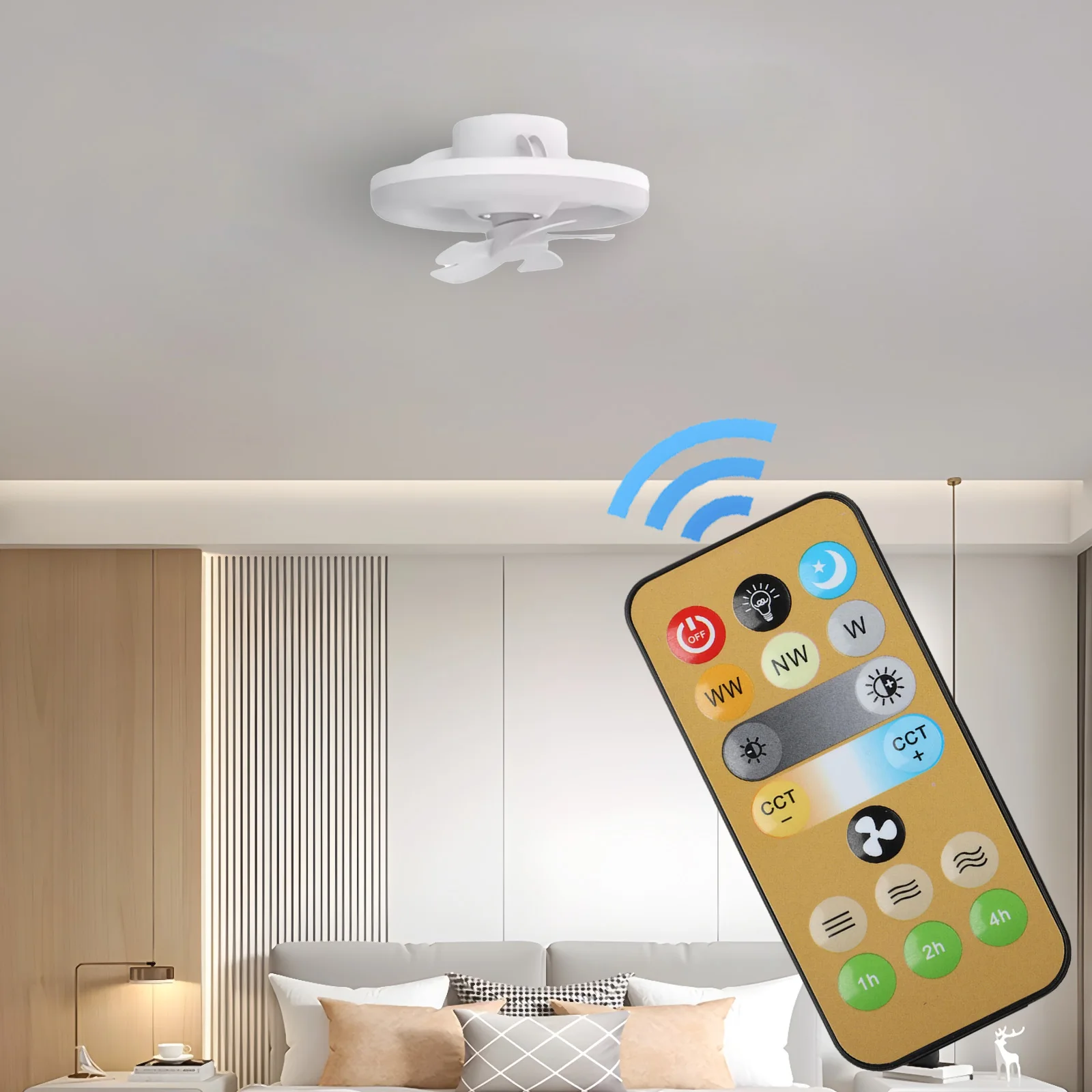 As Shown Replacement Remote Smart Remote Control Easy Brightness Adjustment Efficient Light Management Robust Construction