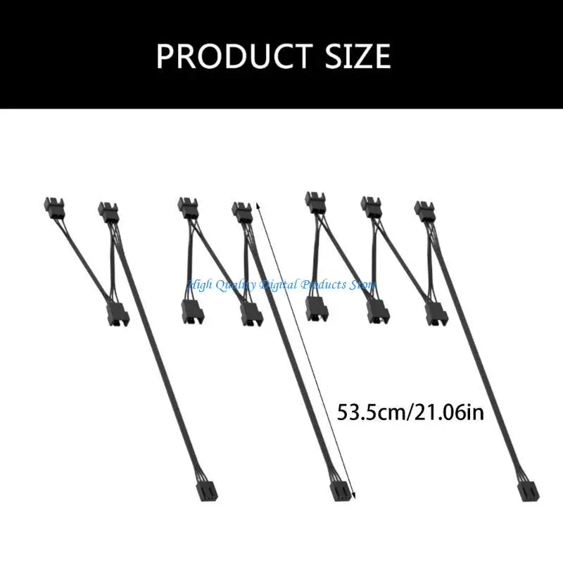 U2JEは、4pin PWMファン拡張機能、4pin PWM PCファンスプリッターケーブルPWMスプリッターケーブルファンスプリッターでPC冷却を最適化します