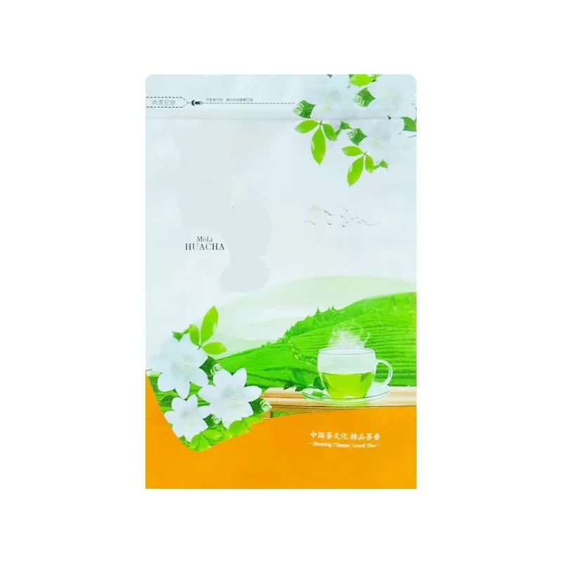 Té de Flores de Jazmín Chino en Bolsitas con Cierre, Té Verde de Flores de Jazmín, Jazmín Dragón, Sellado Reciclable, Sin Bolsa de Empaque, 250g