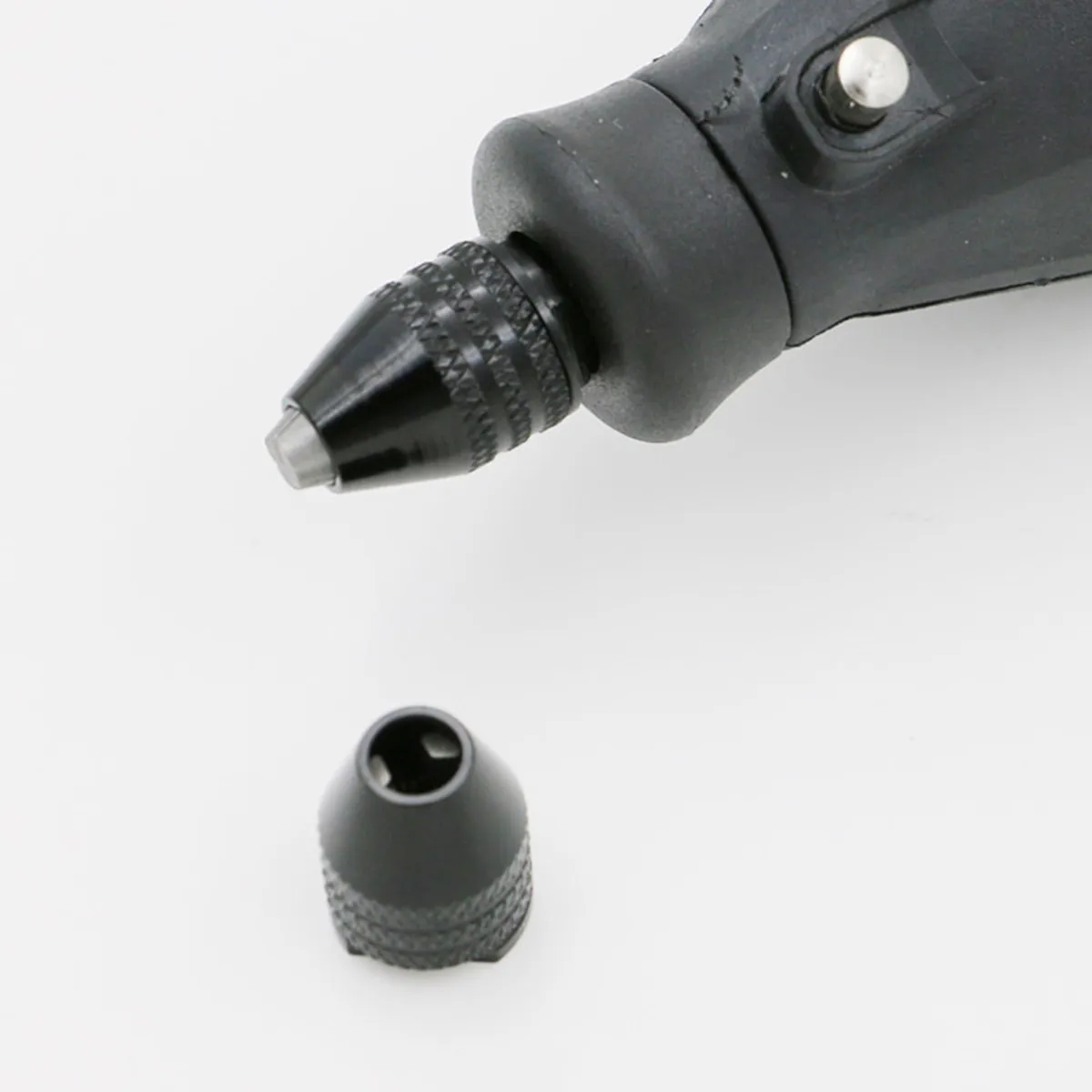 

Keyless Drill Chuck 3-Jaw Mini Alloy 0.3-3.2Mm Adapter Converter M8X0.75Mm Short Black Tool Holder For Drill Bits