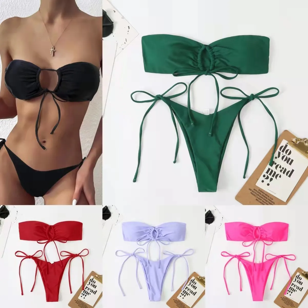 

Sexy Bikini Swimsuit 2023 New Split Design Triangular Swimsuit for Swimming Fitn And Fans Supplies Other Brand A7047