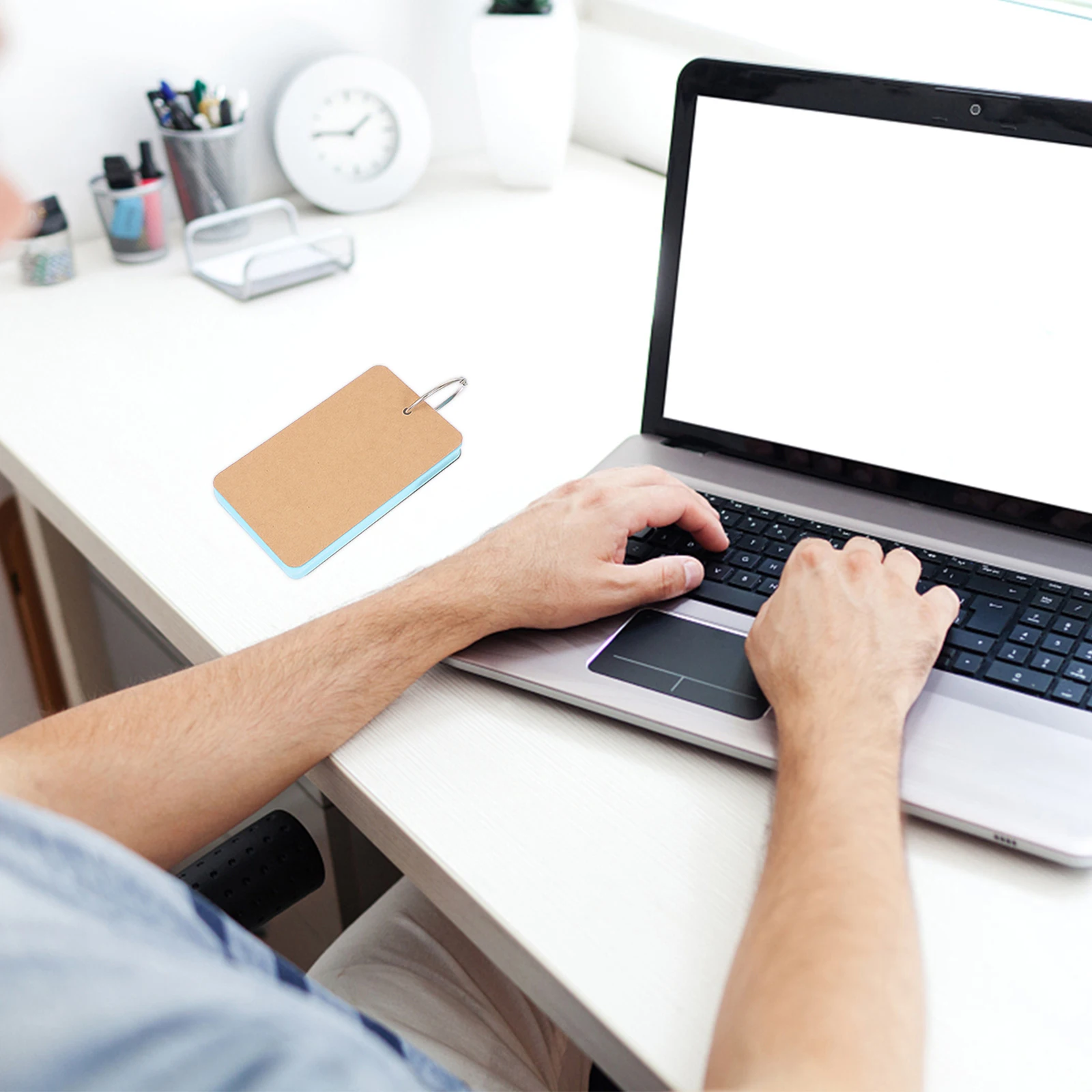 6 قطعة دفاتر ثقب لكمة بطاقات مؤشر متعدد الألوان مع حلقة الموثق للمفردات البطاقات التعليمية ملاحظات الدراسة بطاقات مذكرة فارغة محمولة