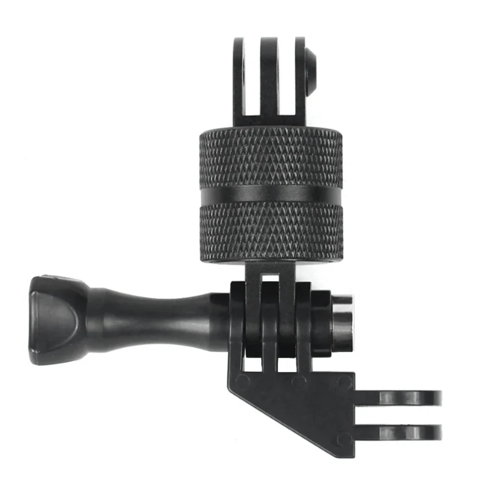 A64K 360 Degree Rotating Joint Connector Bracket 90 Degree Elbow Tripod Mount Screw Adapter for GoPro 13 12 11 Action Camera