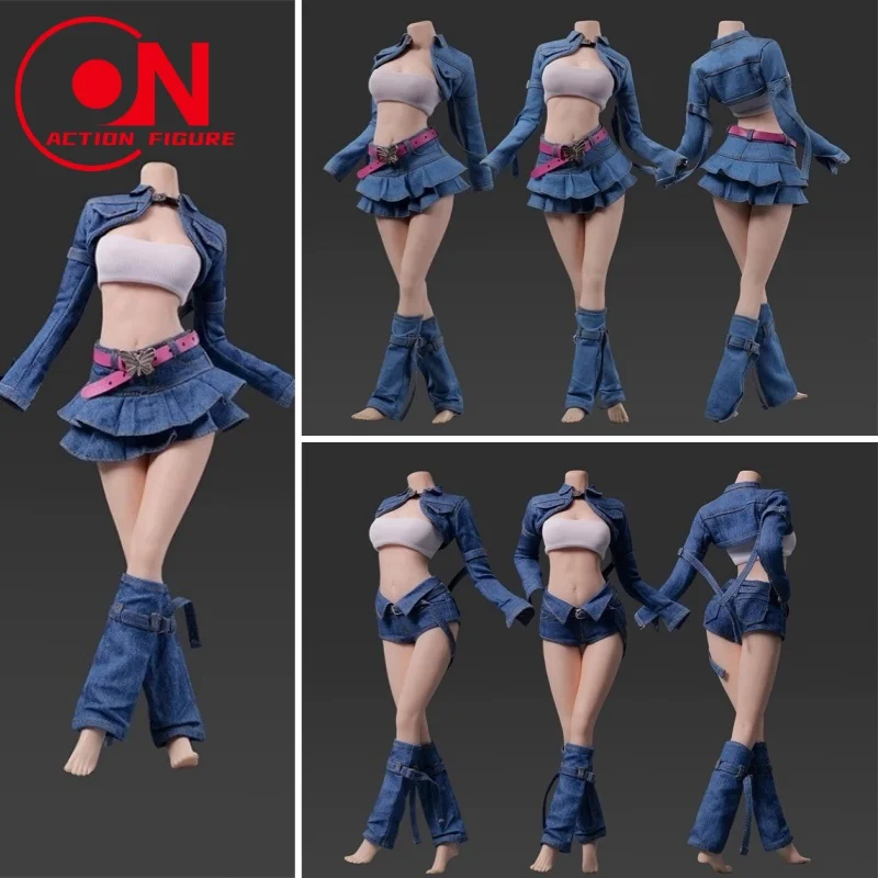 

VSTOYS 24XG104/105AB 1/6 Scale Trendy Spicy Girl Cowboy Skirt Jacket Vest Set Clothes Model For 12'' PH TBL Action Figure Body