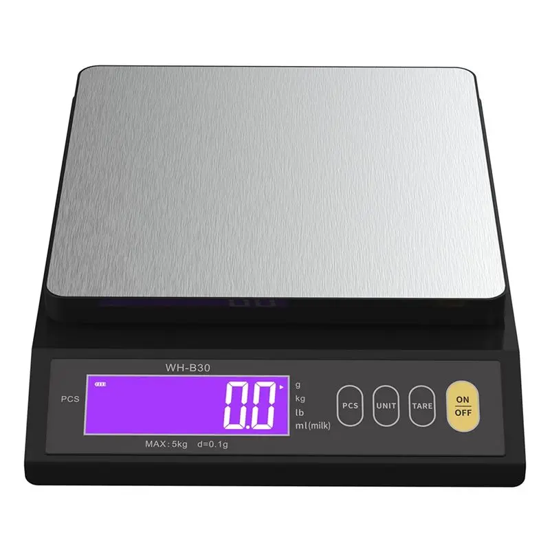 B03C-Digital Scale Rechargeable Electric Scale 0.1G 1G Kitchen Scale Counting Tare Auto Power Off Unit Conversion