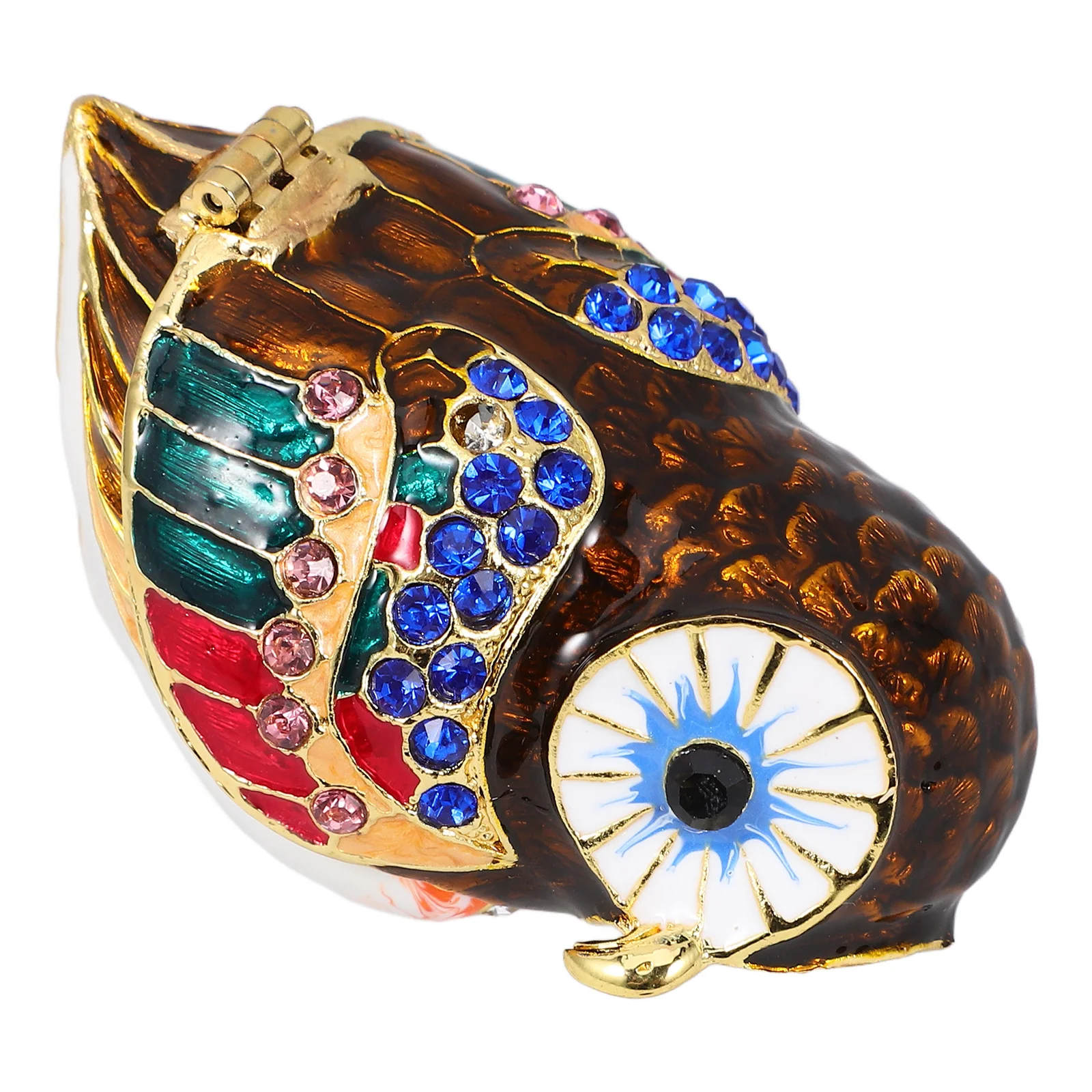 

Vintage Style Jewelry Storage Box for Women Owl Trinket Ring Earring Organizer Mini Gift Lovely Metal Alloy Tin Box Home