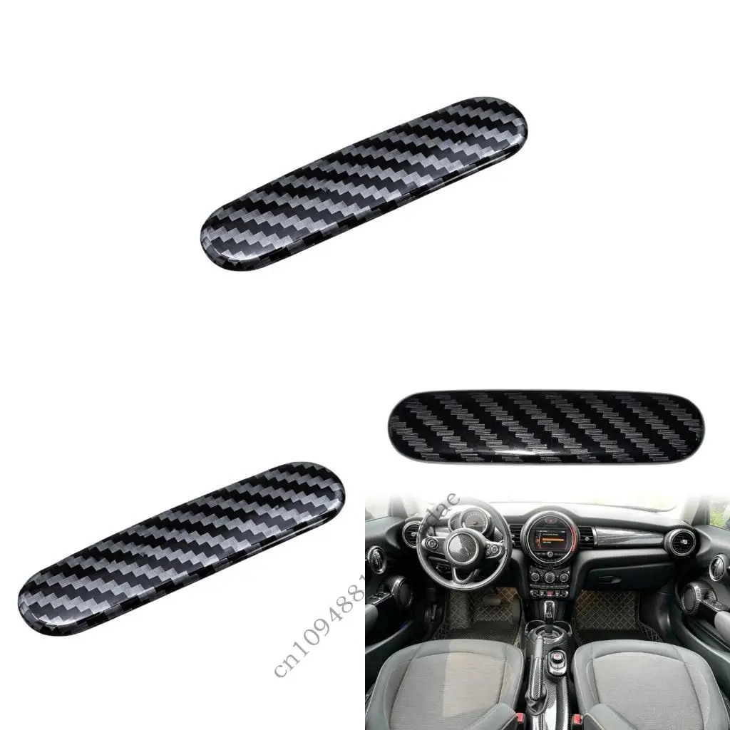 Carbon Gear Lever Side Trim Cover ABS Cabin Detail for F55 F56 F57 Console Side Area with Adhesive Backing, 1 Piece