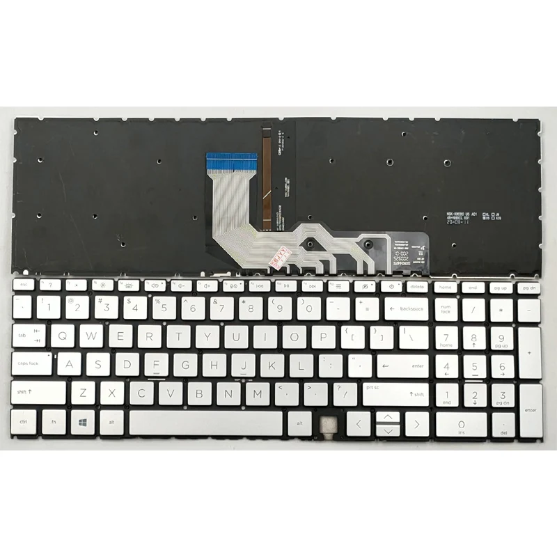 New For HP Envy x360 15-EE 15-EE0003CA 15-EE0020CA 15-EE1010NR 15-EE1077NR 15-EE1083CL Laptop Keyboard US Silver With Backlit