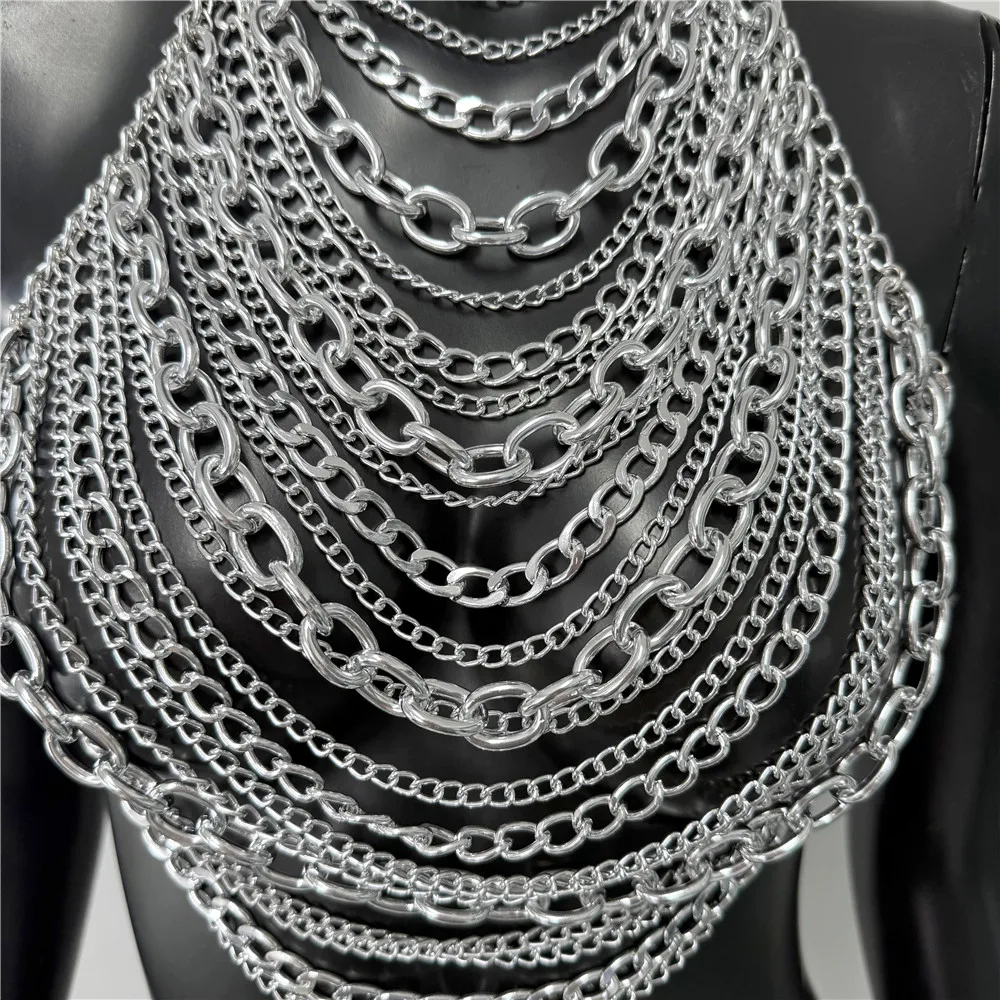 섹시한 백리스 홀터넥 시스루 캐미솔 여름 여성 메탈 체인 태슬 탱크탑 레이브 페스티벌 파티 크롭탑