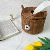 Tissue Container Lovely Bear Tissue Holder Desktop Ornament  Portable Tissue Box porta papel higiénico салфетница ティッシュケース