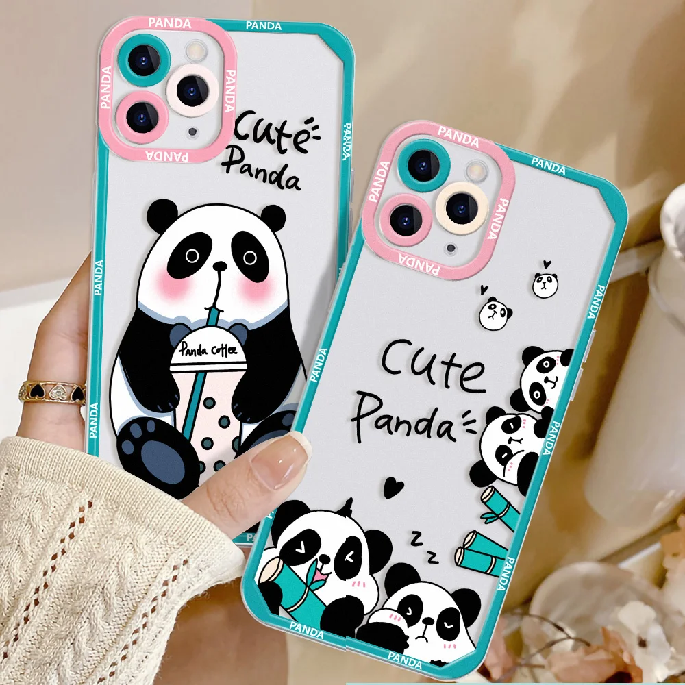 Mi 12 Lite casing ponsel Xiaomi Redmi Note 10 Pro, casing penutup dinosaurus Panda untuk Xiaomi Redmi Note 11 9 8 Pro 10C 9C 9A Mi 11 Lite Poco X5 X3 Pro