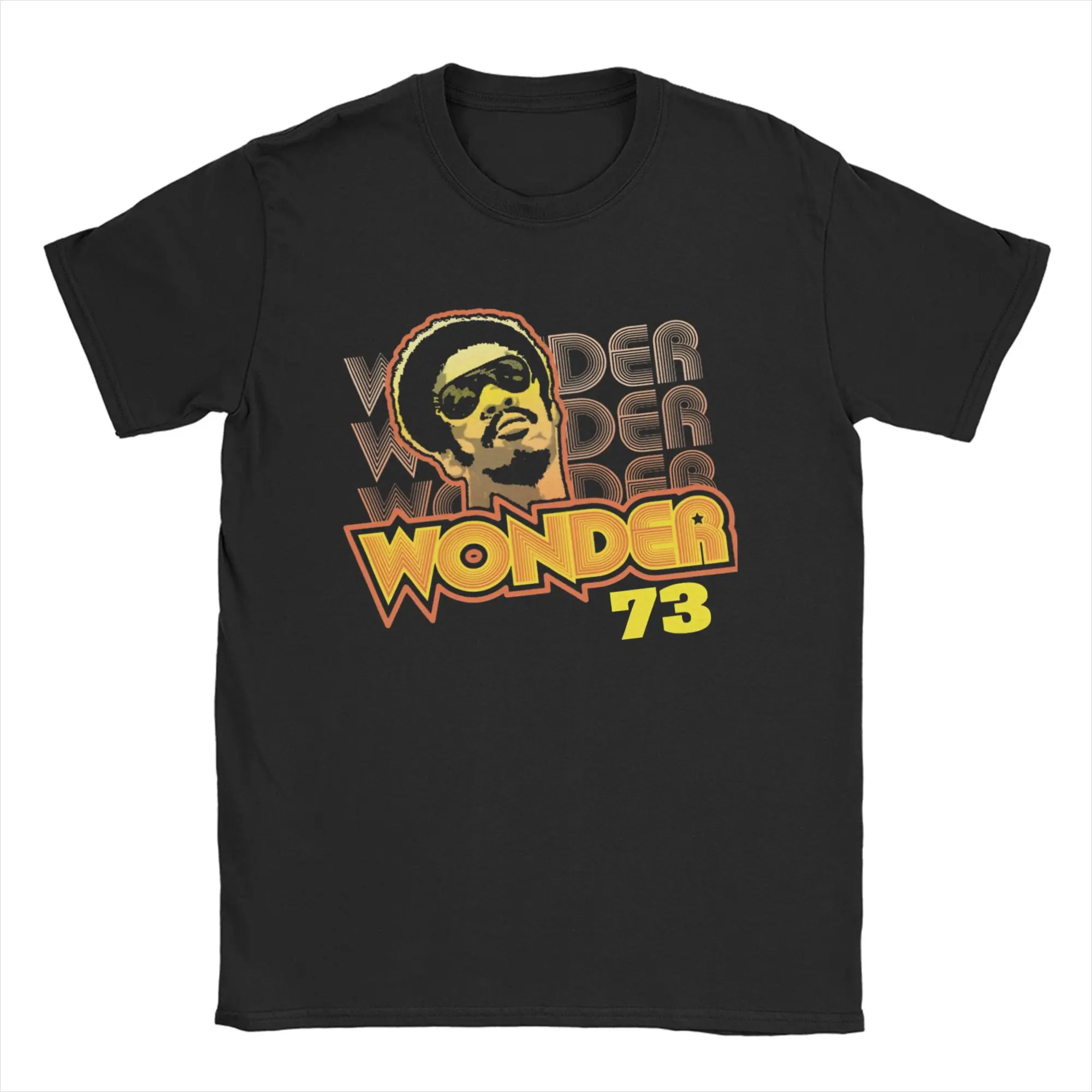 Creative 2025 Hot Summer Sale STEVIE WONDER T-Shirt Men Round Collar Cotton T Shirts  Short Sleeve Tee Shirt 4XL 5XL Clothing