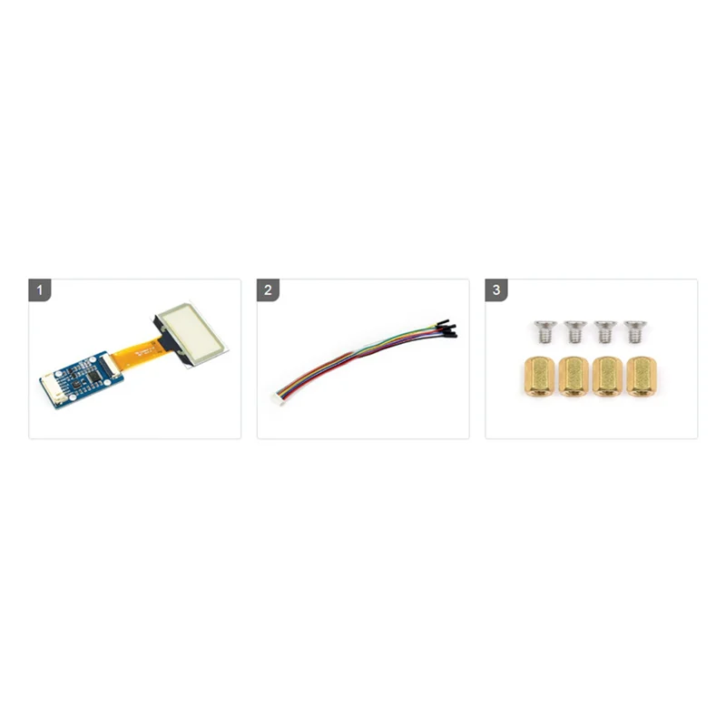 

N05R, 3 комплекта, 1,51-дюймовый прозрачный OLED-синий модуль дисплея, интерфейс 128X64 SPI/I2C