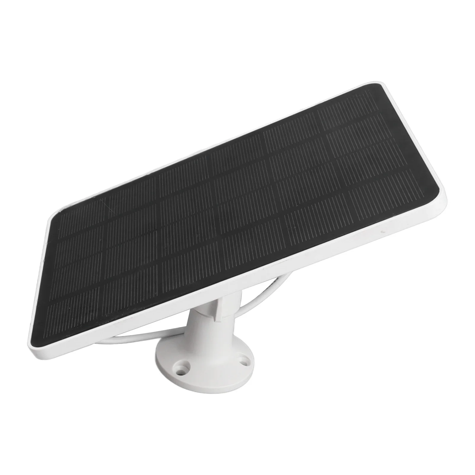 4W 5V Solar Panel for Wireless Outdoor Security Camera IP65 Waterproof Solar Charging Panel with Adjustable Bracket White