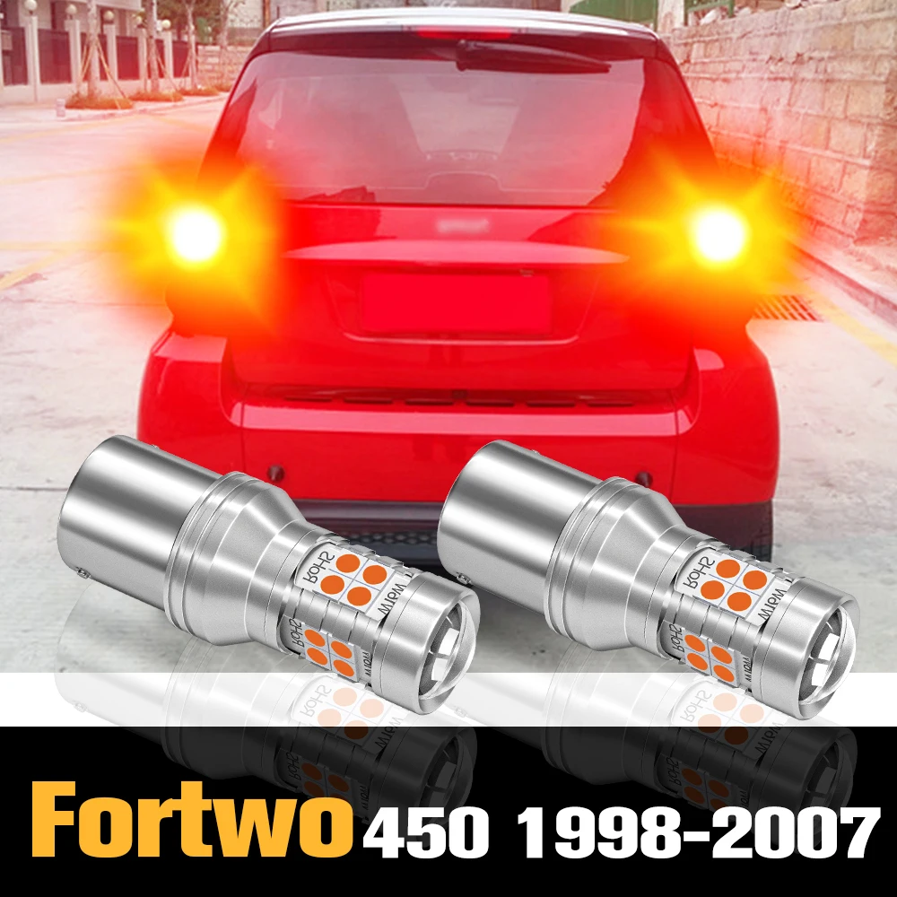 Canbus LED luz de freio, acessórios da lâmpada para Smart Fortwo Cabrio Coupe 450, 1998-2007, 1999, 2000, 2001, 2002, 2003, 2004, 2005, 2006, 2pcs