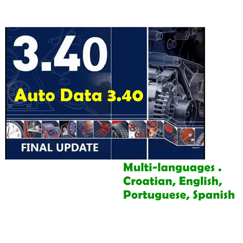 2024 Hot Multi-languages Auto data 3.40 Auto Repair Software  wiring diagrams data+ install video guide+ remote install help