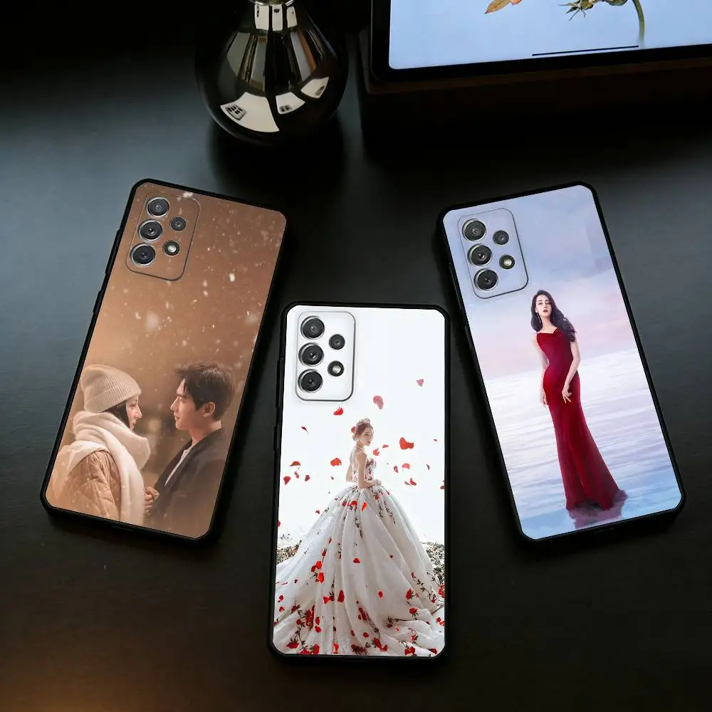 

Chinese Actress D-Dilraba Phone Case For Samsung Galaxy A73,A72,A71,A70,A53,A52,A51,Soft Silicone Black Cover