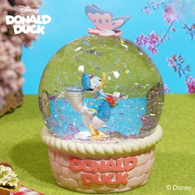 

Disney Mickey Mouse Donald Duck Series Romantic Cherry Blossom Shaped Crystal Ball Beautiful Ornaments Girl Birthday Gifts