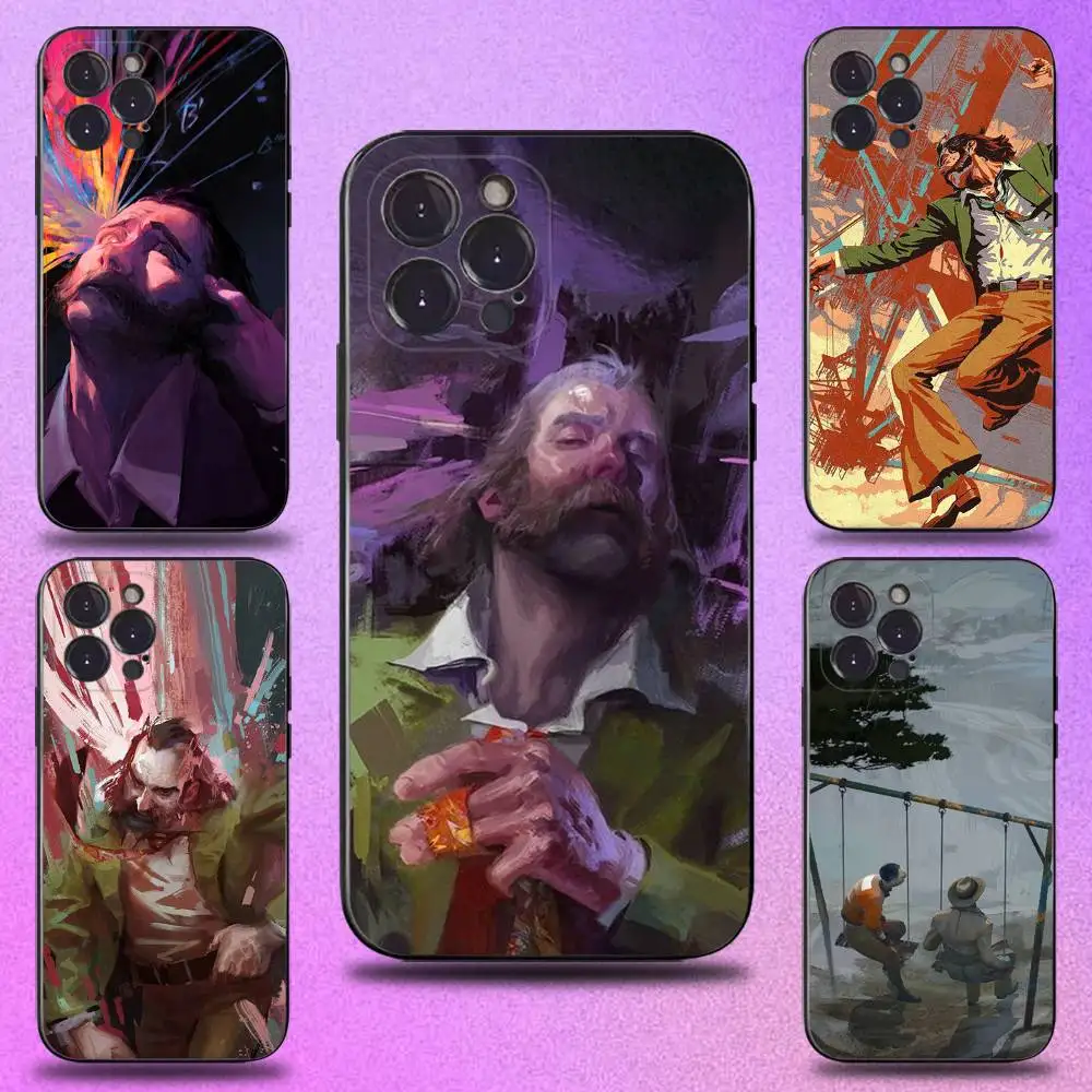 

Disco Elysium Game Phone Case For iPhone 17,16,15,14,13,12,11 Plus,Pro Max,XS,X,XR,SE,Mini,8,7,Soft Silicone Black Cover