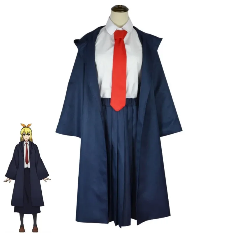 أنيمي رموش تأثيري زي مع شعر مستعار ، السحر والعضلات ، الهريس بورنيديد ، الليمون إيرفين ، الأسود والأزرق ، الزي الأكاديمي ل هالوين