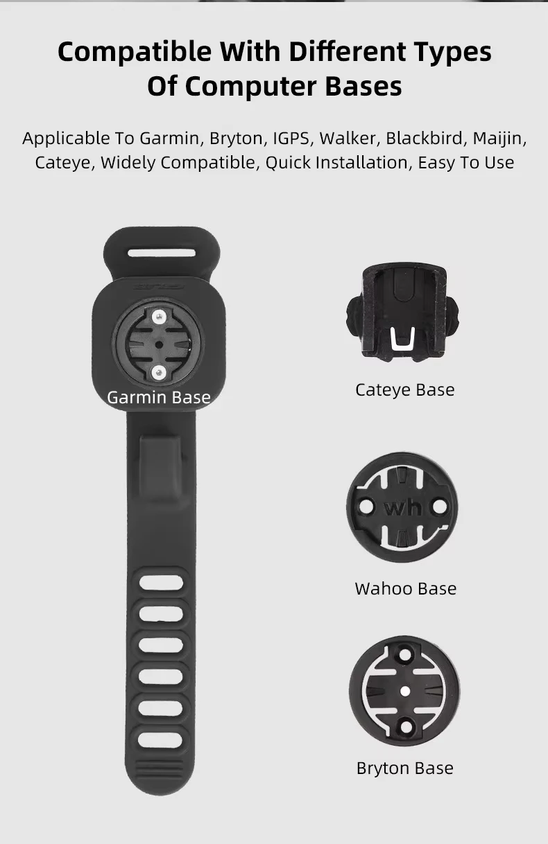 GUB P13 Handy-Fahrradhalterung Fahrrad-Sicherheits-Silikon-Halterung Computer-Handyhalter mit Garmin Bryton Wahoo Ständer – Detail 19