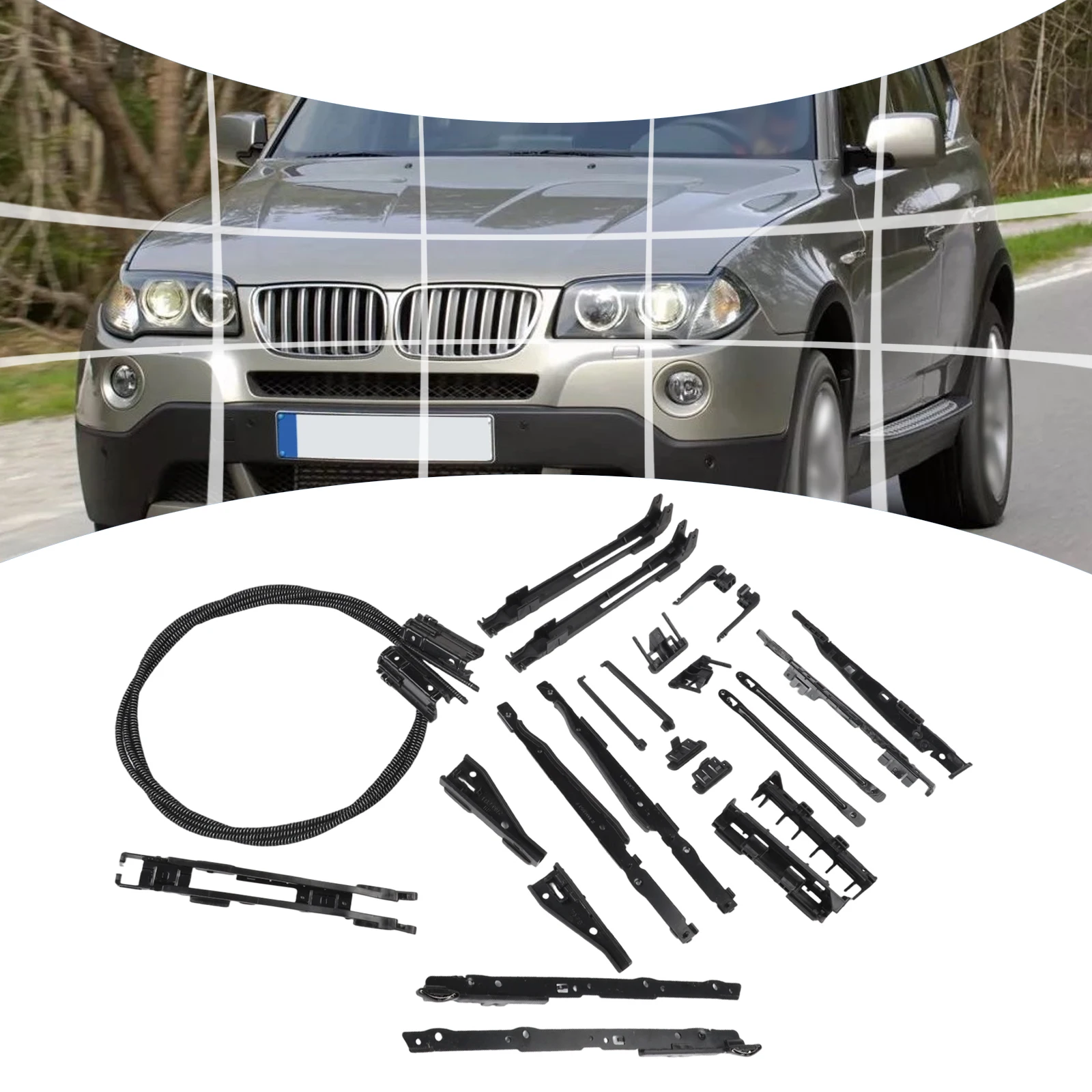 For BMW For X5 E70 F15 Panoramic Sunroof Sunroof Glass Cables Repair Kit Cable Slide Rail Bracket For X3 E83 E53