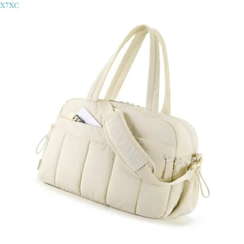 

X7XC Women's Water Resistant Duffle Bag With Wet Pocket For Travel And Gym Spacious Weekender Carry On Handbag