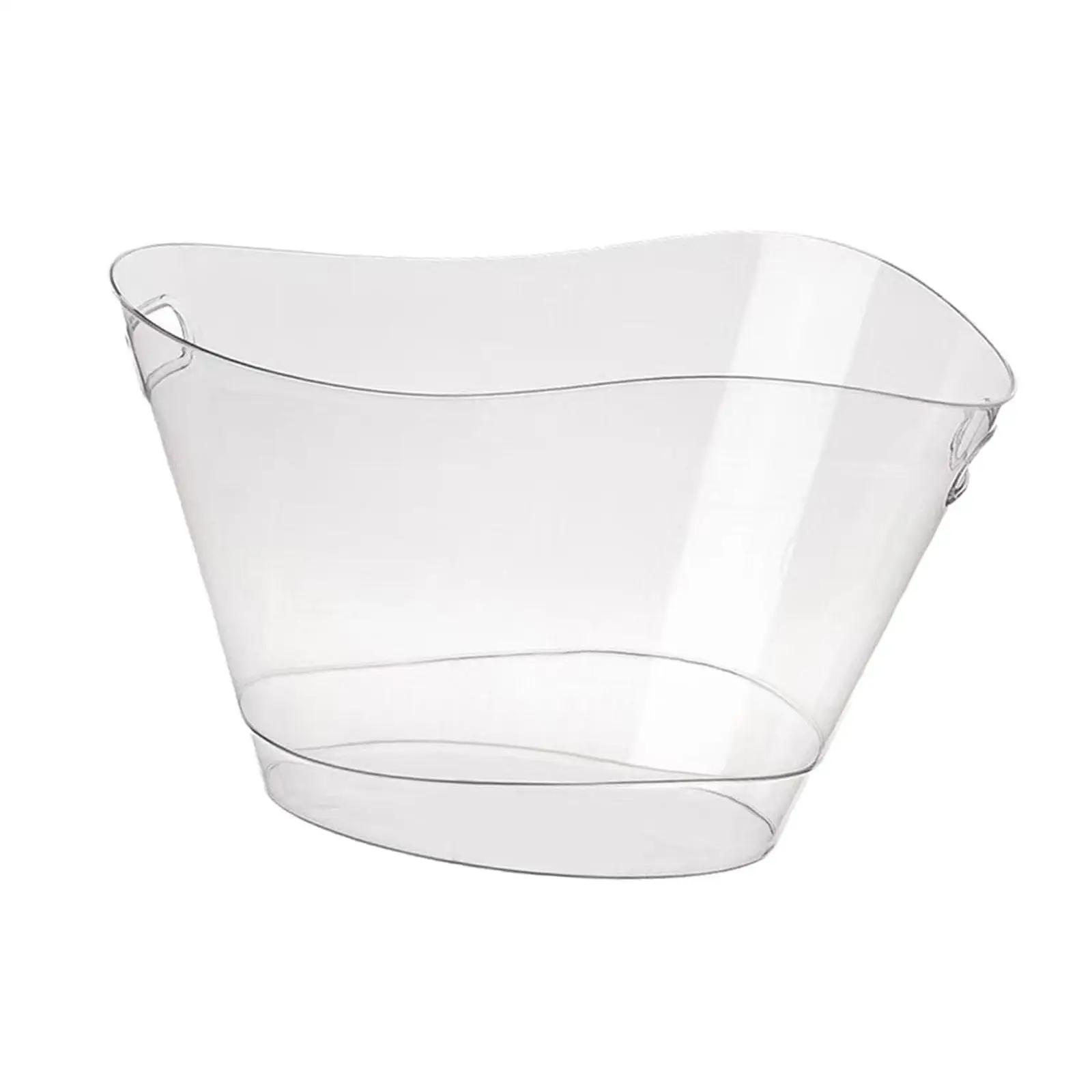 

Ice Bucket Beverage Chiller Bin Transparent Large Capacity Beverage Tub Wine Bucket Champagne Can for Outdoor Parties Bar Drinks