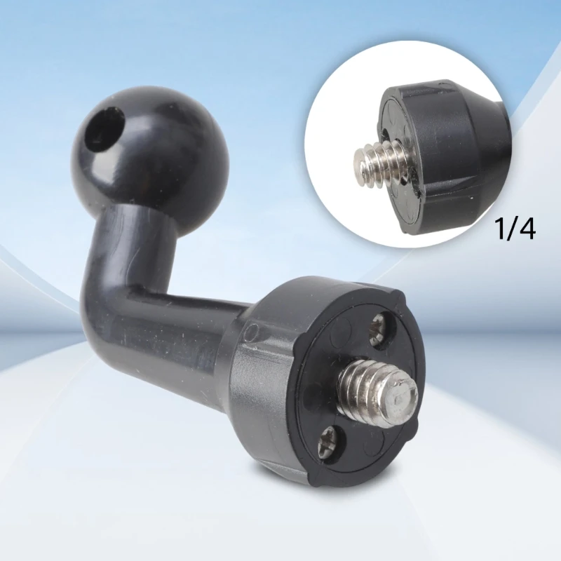 B2EF 1PC 17 мм шариковая головка Адаптер Адаптер Алюминиевый сплав 1/4 мужской резьбы разъемы для таблеток телефонов
