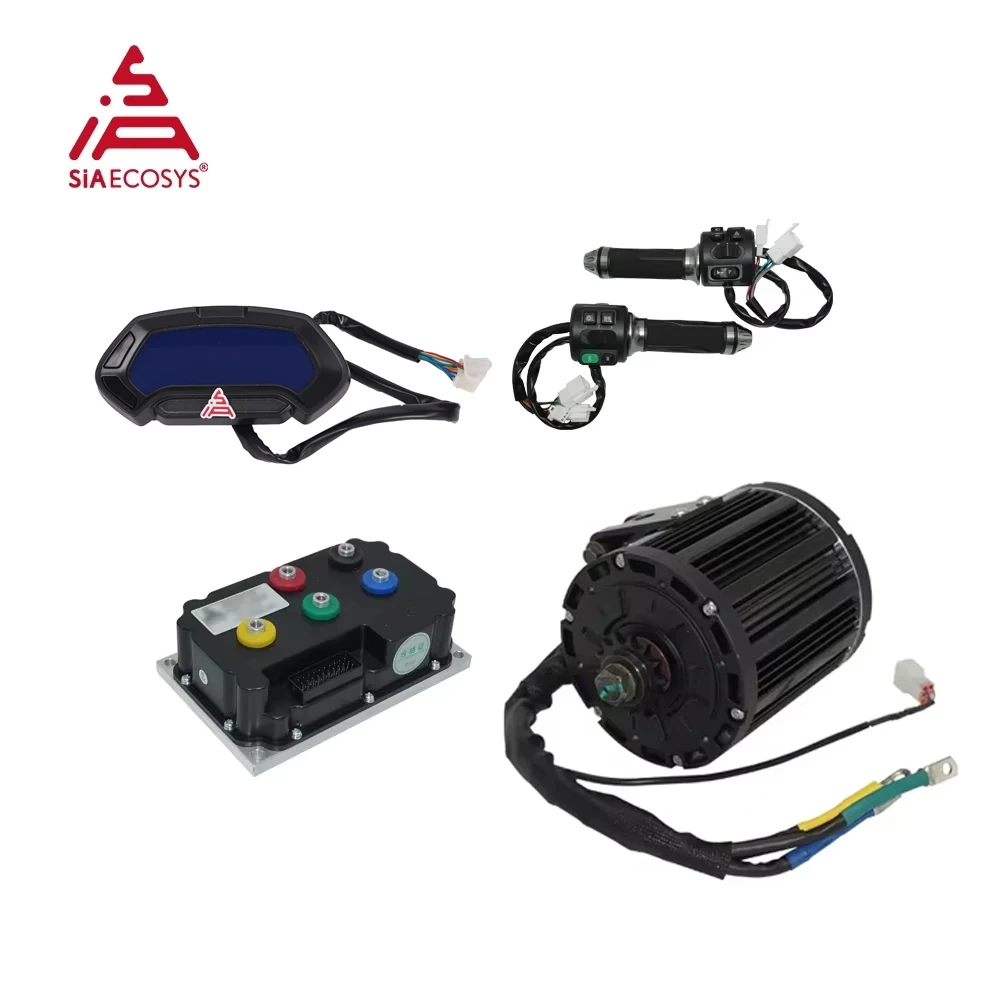 QSMOTOR QS138 70H 3000W V1/V2 72V 100KPH Mid Drive Motor Conversion Kit Sprocket/Belt with Fardriver ND72530 Controller E-Motor