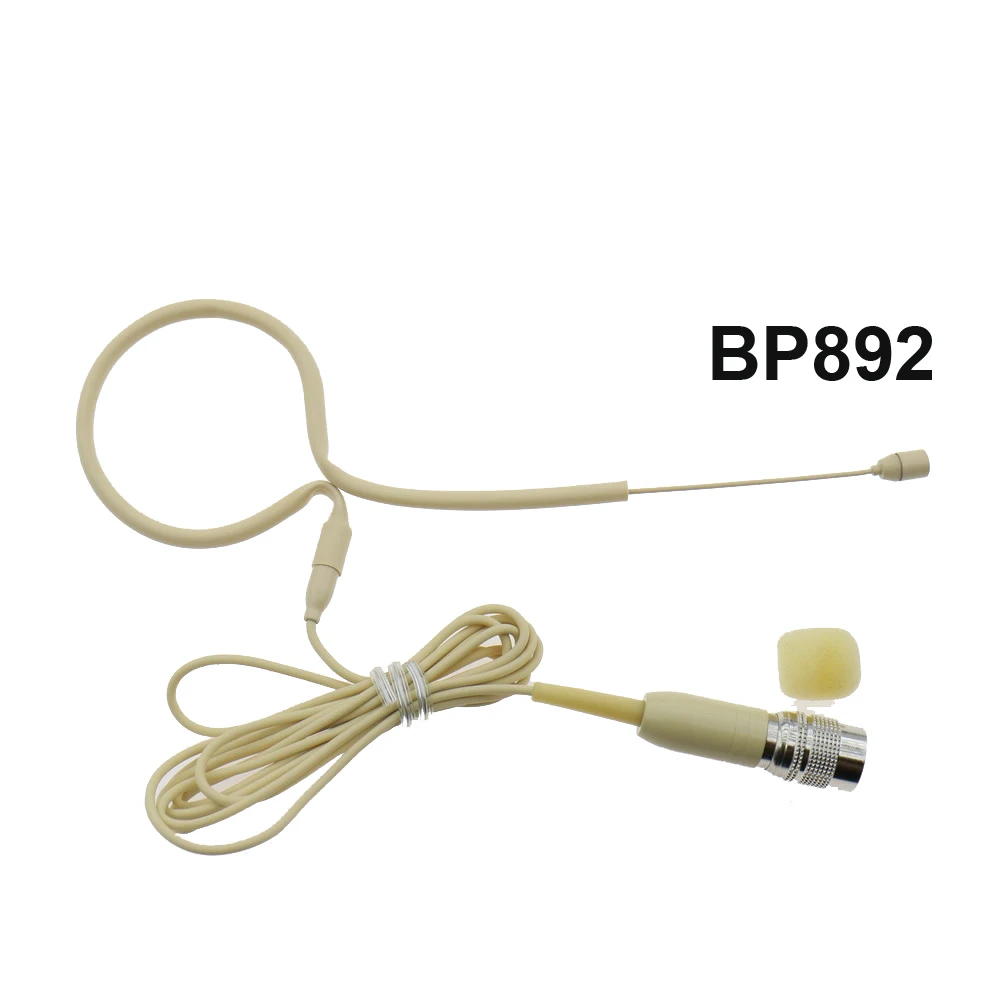 Omnidirectionele Bp892 Oorhaak Handset Microfoon Voor Audio-Technica Atw Vergrendeling 4-Pins Draadloze Zender Enkele Oortelefoon