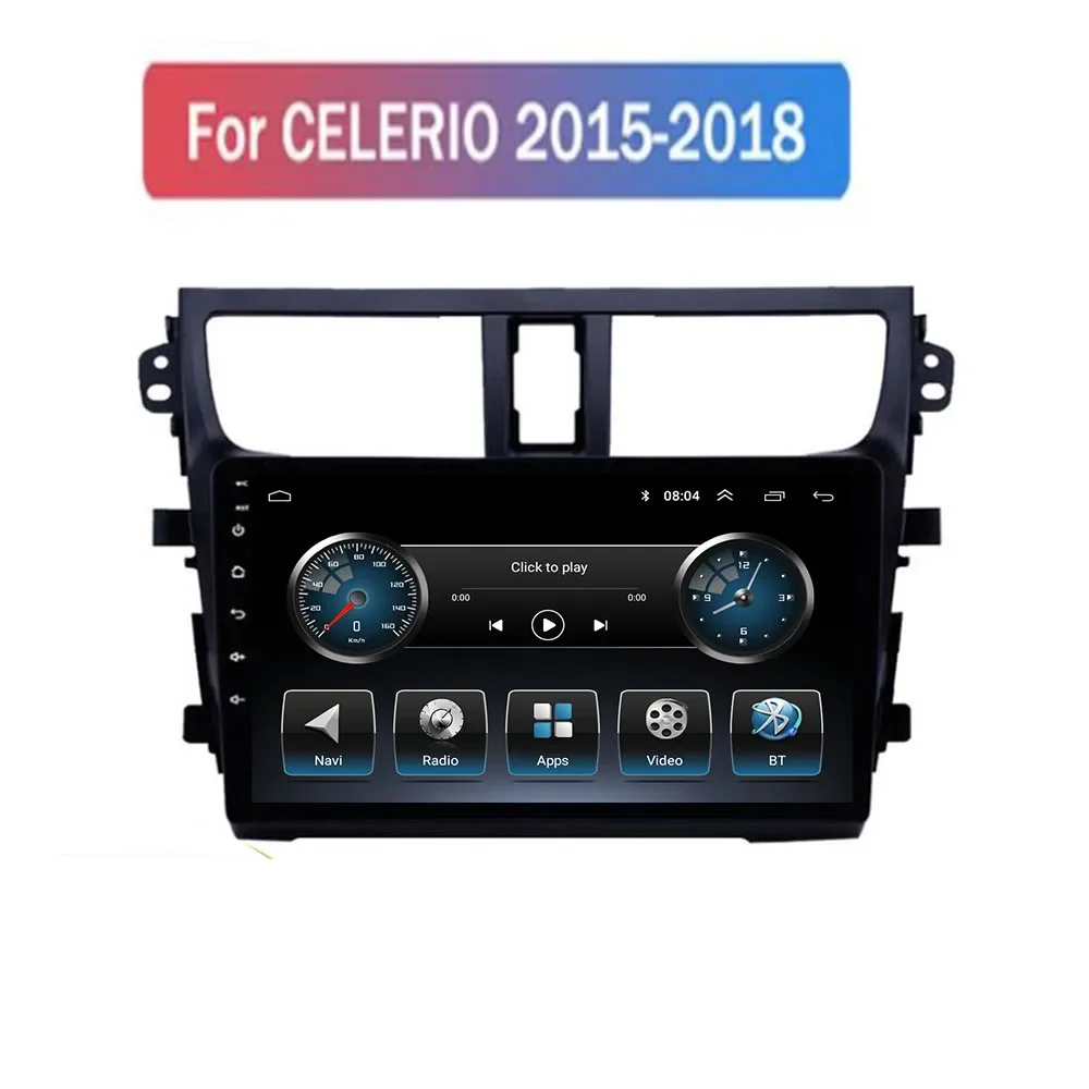 2 Din Android 13 Car Stereo Radio DVD GPS Multimedia Video Player 5G WiFi Camera DSP Carplay For Suzuki Celerio 2015-2035