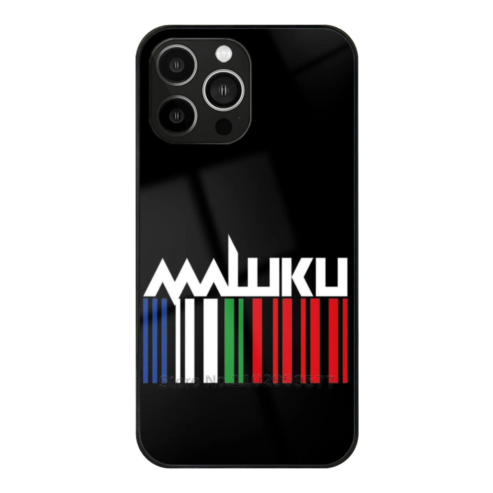 Maluku Rms Tempered Glass Tpu Phone Case For Iphone 15 14 7 8 Plus 12 13 11 Pro Max Xr Xs Cover Maluku Flag Malesia Barcode