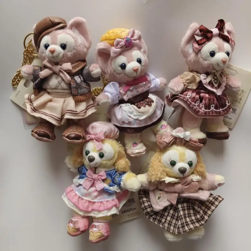 ديزني كوكان فستان الفصول الدراسية الصغيرة دمية المفاتيح الشوكولاته Linabell ملابس فتاة على ظهره سستة تزيين مُثبت هدية